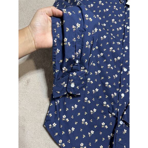GAP Long Sleeves- Men's Button Down Shirt Floral Size XL Preppy - Picture 4 of 6